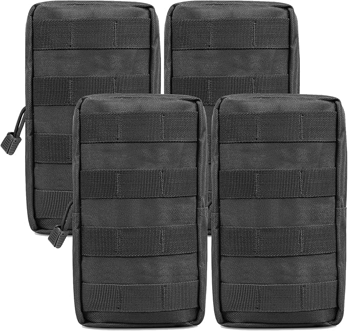 Gogoku 4-Pack Molle Pouch Tactical Molle Pouches Compact Utility EDC Waist Bag Pack