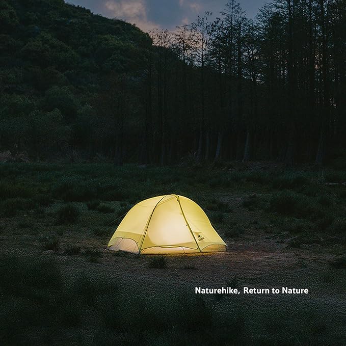 Naturehike Star Trail EXT 1/2 Person Tent - 2.2lb Ultralight Solo Tent for Camping, Waterproof & Breathable 3 Season Easy Setup Backpacking Tent for One Man, Outdoor Hiking, Hunting, Travel