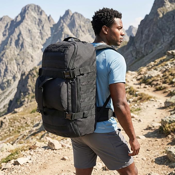 Gym Bag Duffle Bags Backpack Travel Duffle Bag with Weekend Overnight Bag for Outdoor Tactical Sports Travel Camping Hunting