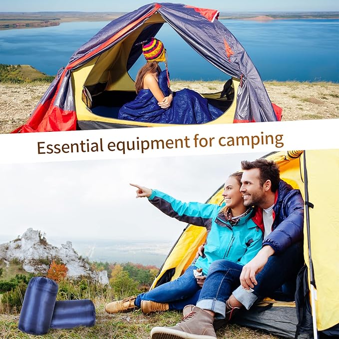 Macarrie 10 Pcs 0 Degree Camping Sleeping Bags Bulk for Adults Cold Weather 4 Season Warm Sleeping Bag with Compression Sack for Homeless Donation Shelter Emergency Hiking