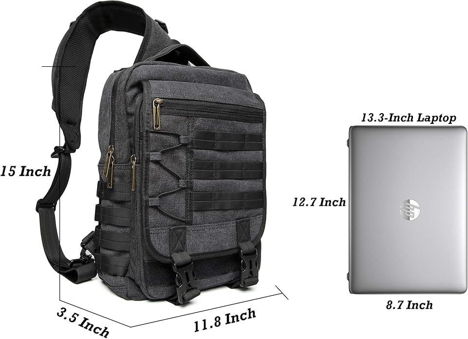 NICGID Tactical Military Backpack Daypack Molle Army Assault Pack Bug Out Bag Travel Fishing Hiking Trekking Rucksack