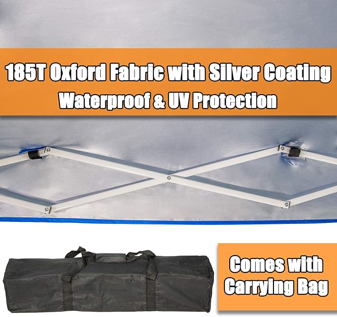 Sunnyglade 6x4 Ft Pop-Up Canopy Tent Outdoor Portable Instant Shelter Folding Canopy with Carry Bag(Royal Blue)