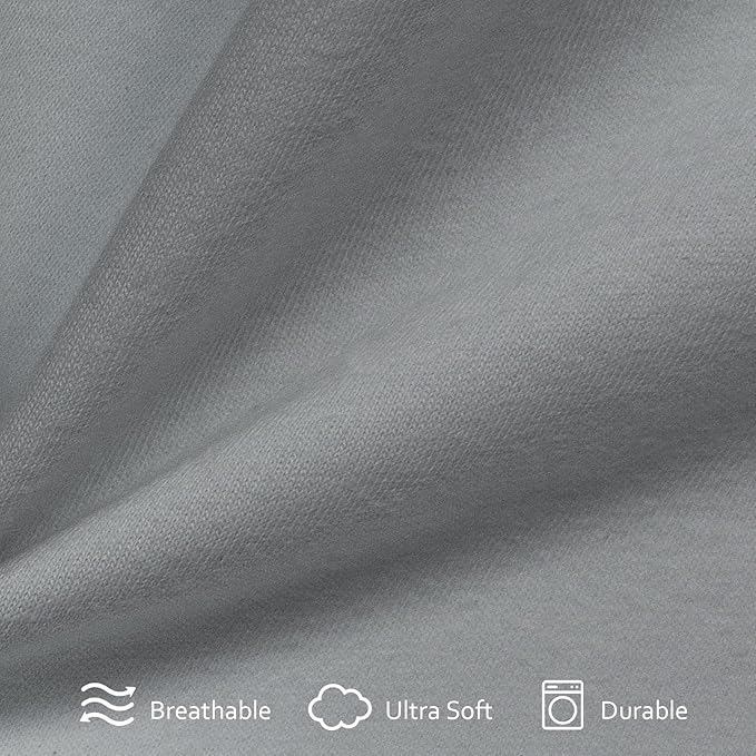 Cot Sheets 31" x 75"(Sheet Only), Cot Fitted Sheet Ultra Soft and Breathable Snug Fit for Narrow Twin Mattress/RVs Bunk/Guest Beds/Army Cots/Trifold Mattress/Travel Size Mattress Grey