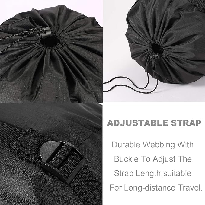 Compression Stuff Sack, 24L/36L/46L Sleeping Bags Storage Stuff Sack Organizer Waterproof Camping Hiking Backpacking Bag for Travel - Great Sleeping Bags Clothes Camping