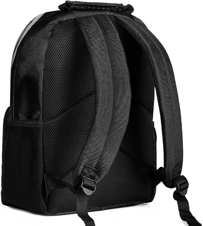 Daypack Bookbag Anti-Theft Multipurpose Large Capacity Bookbag, Bald Eagle American Flag Fireworks Travel Hiking Camping Rucksack With Adjustable Shoulder Straps