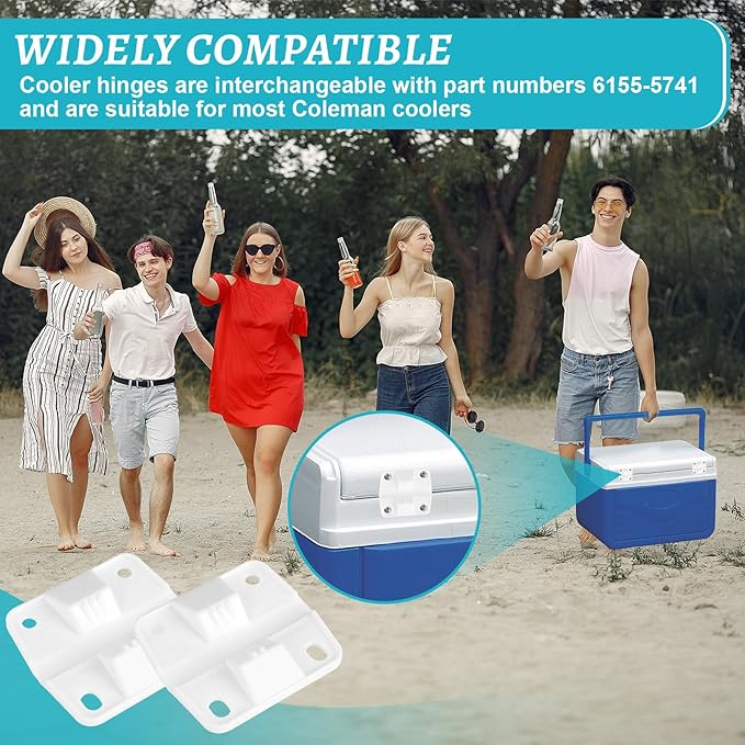 Cooler Plastic Hinges and ice Screws for Coleman Cooler Hinges Replacement