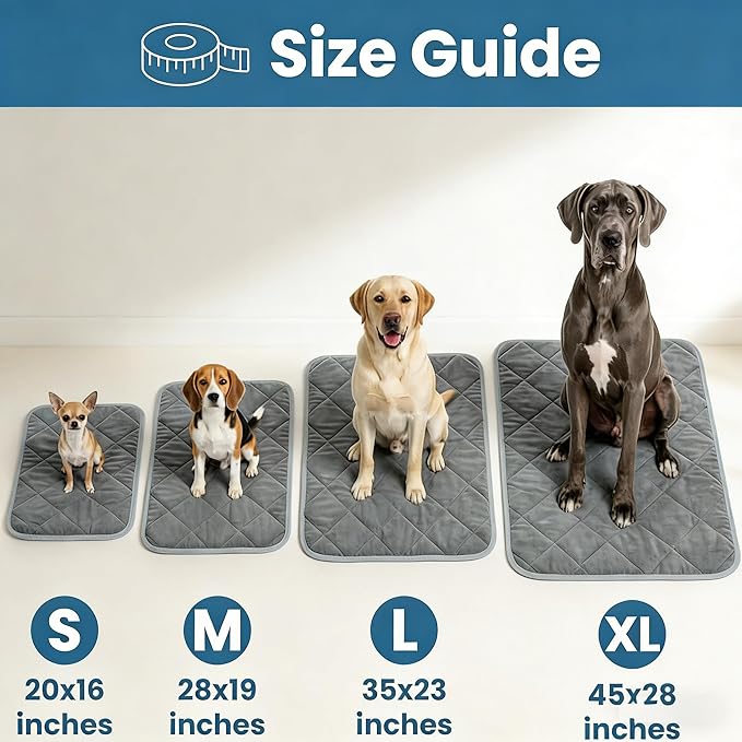Thermal Reflection Pad for Dogs, Stop Joint Heat Loss – Restore Mobility & Comfort, Reflects Body Heat Back to Joints, No Electricity,Soft Sleeping Pad for Cold Floors, Washable (Blue, S)
