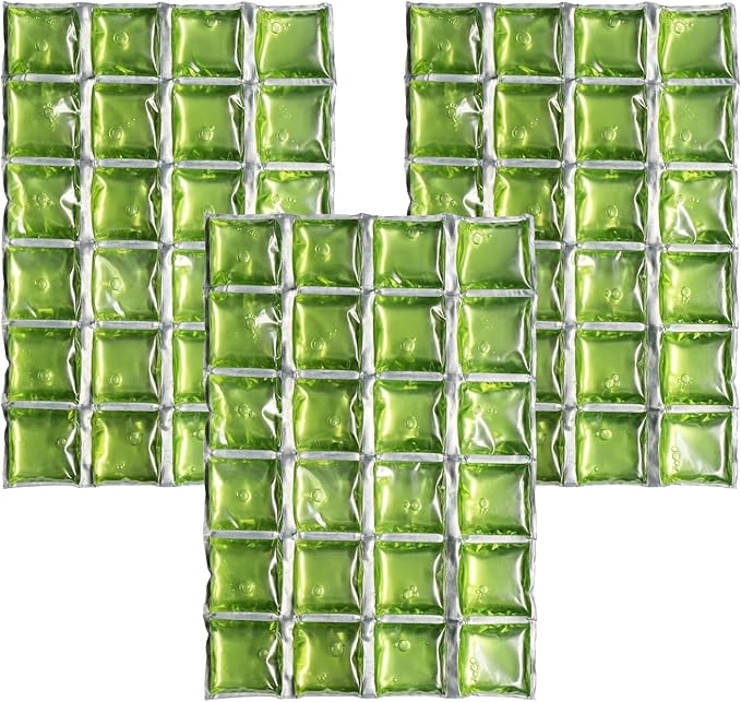 ICY-COOLS Reusable Ice Packs for Coolers - Flexible Ice Sheets, Flat and Long-Lasting for Camping or Lunch Boxes, 10x16 & 8x12, 1 or 3 Pack