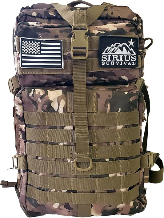 50L Expeditionary Tactical Backpack - Large Molle Bag
