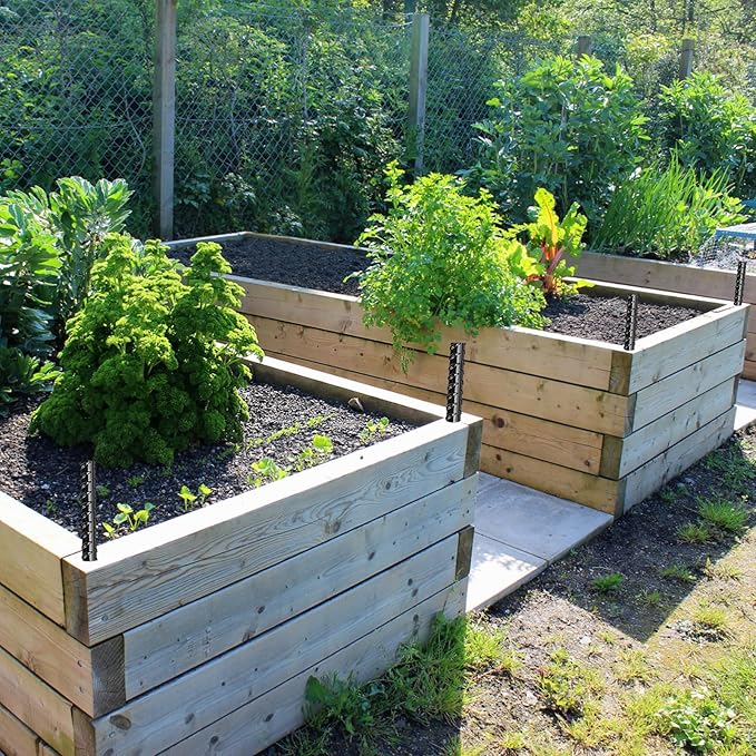 16 Inch Rebar Stakes,8 Packs Heavy Duty Metal I Hook Garden Ground Stakes for Camping Tent Canopy or Supporting for Garden Landscapes Fences Stakes (I Shape-Black, I-16 x3/8"-8pcs)