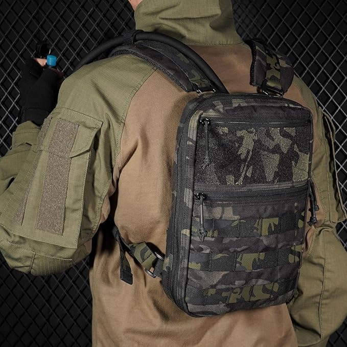 PETAC GEAR Tactical Molle Hydration Pack for 1.5L - Lightweight Water Reservoir Bag for Molle Vest Backpack, for Hiking, Hunting