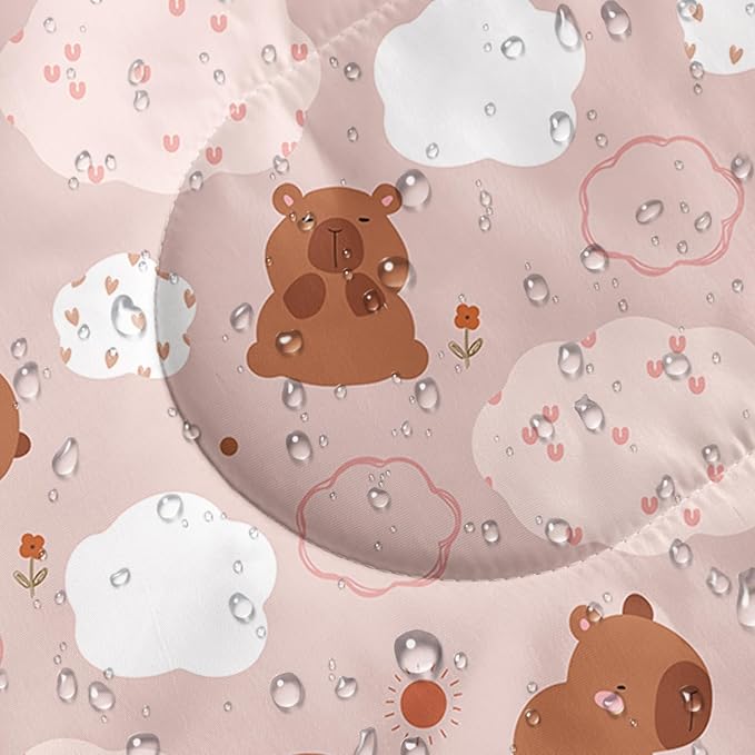 AILONEN Kawaii Puppy Sleeping Bag for Kids Boys Girls,Warm and Cool Weather,Lightweight,Waterproof Backpacking,Cartoon Cute Dog & Duck Animal Themed Blue Sleeping Bag for Camping