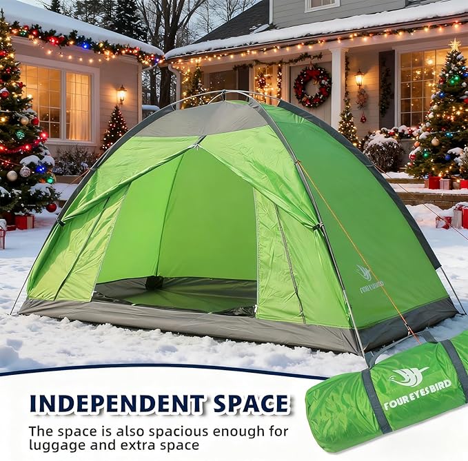 7.2 × 4 × 4 Feet Single Backpack Tent, Waterproof Camping and Hiking Tent can be Used by One Person, Light and Durable