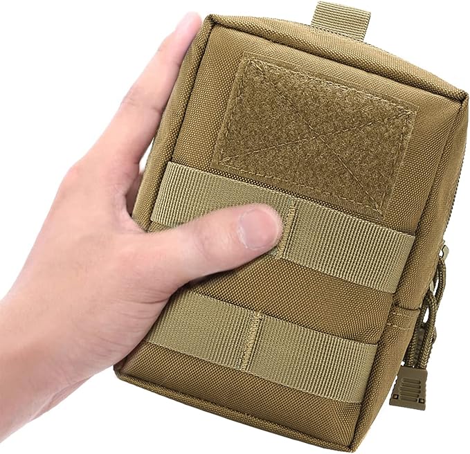 2 Pack Tactical Molle Pouch - Premium Durable Utility Bag for Military, Hiking, Camping, Hunting, EDC & Duty Belts, Backpacks and Vests