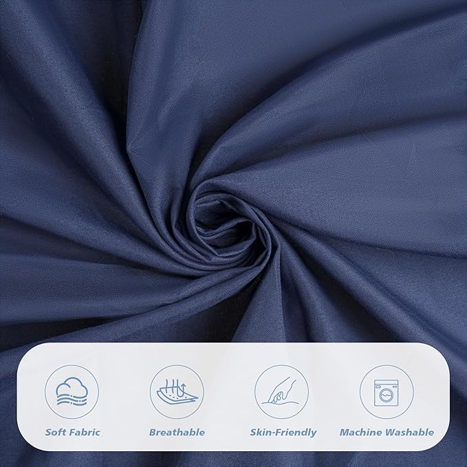 Cot Sheets 31" x 75" Cot Size Sheet Fitted for Narrow Twin Mattress/RVs Bunk/Guest Beds/Army Cots/Trifold Mattress/Travel Size Mattress, Ultra Soft & Breathable Camper RV Bunk Bed Sheets, Navy