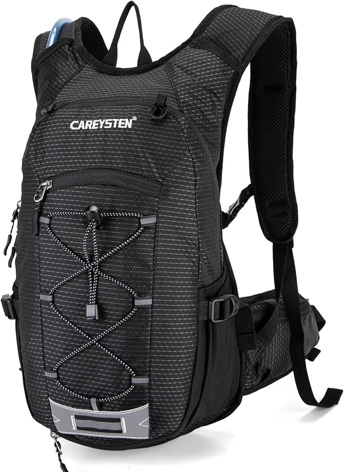 Hydration Backpack Cycling Backpack Women Running Backpack Water Backpack for Hiking Biking Backpack for Men Equipped with 2L Water Bag
