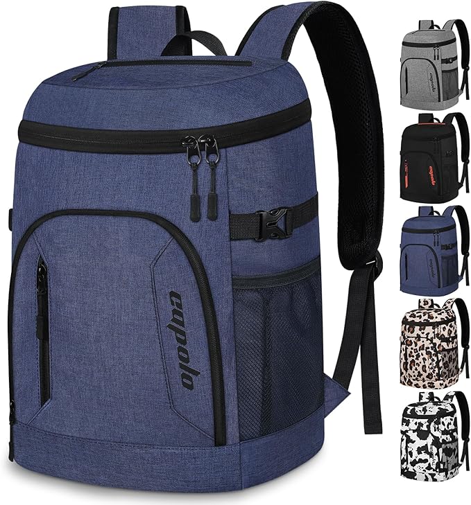 Capolo Cooler Backpack for Men Women Insulated Backpack Cooler Leak Proof Thermal Bag Beverage Soft Cooler Bag Lunch Backpack for Camping 30/45 Cans