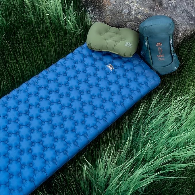 Nap Pak Arctic R11 Inflating Sleeping Mat – All Year 4 Season Winter Camping Mat – R Value 11 Insulated Alpine Sleeping Pad – 10cm Thick, Lightweight 900g, Compact – Cold Weather Backpacking Use.
