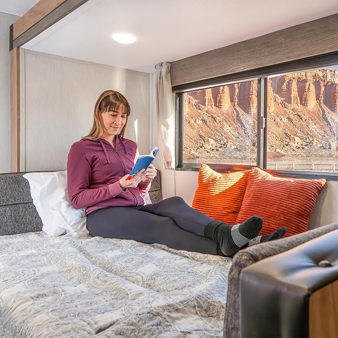 Cozyway 1/3 Bifold RV Short Queen Mattress - 6 Inch Memory Foam, Perfect for RVs and Campers, Queen Short Mattress Alternative