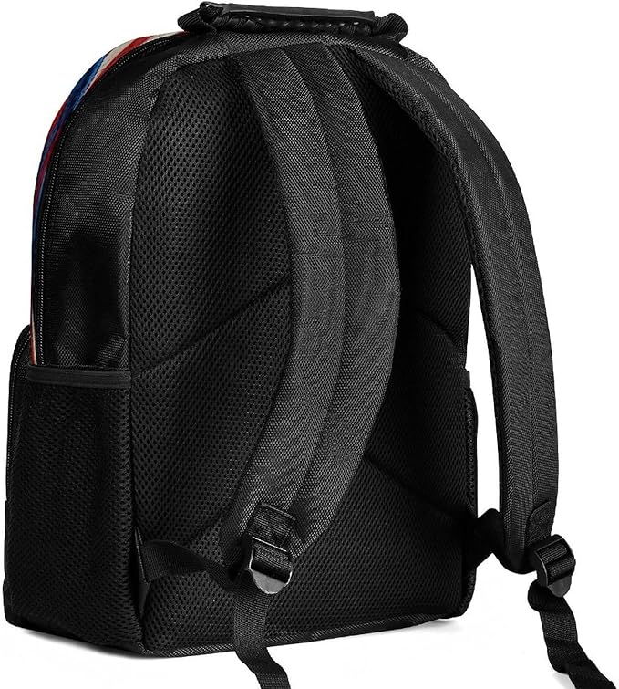 Men Women Polyester 250th Anniversary 1776-2026 Patriotic Eagle Art Daypack Bookbag Big Capacity Shoulder Bag With Padded Straps for Climbing Travel Walking Cycling