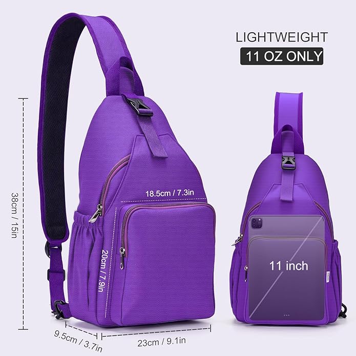 AOTIAN Anti-Theft Sling Backpack - Lightweight Water-Resistant Chest Daypack for Travel, Hiking & Outdoor