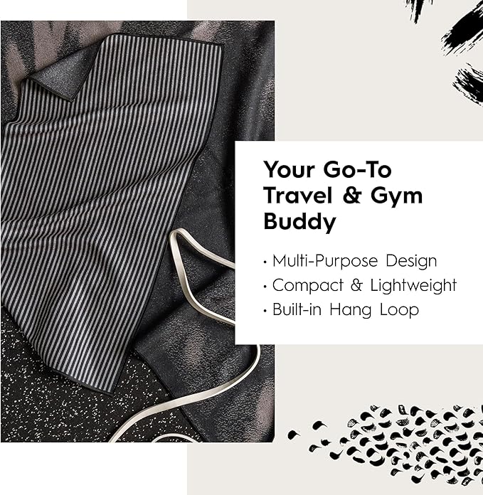 GEOMETRY Gym Towels for Working Out - Compact & Quick Dry, Super Absorbent Double-Sided Microfiber Sweat Towel – Premium Microfiber for Gym - Freckles, 16" x 30", 1 Piece