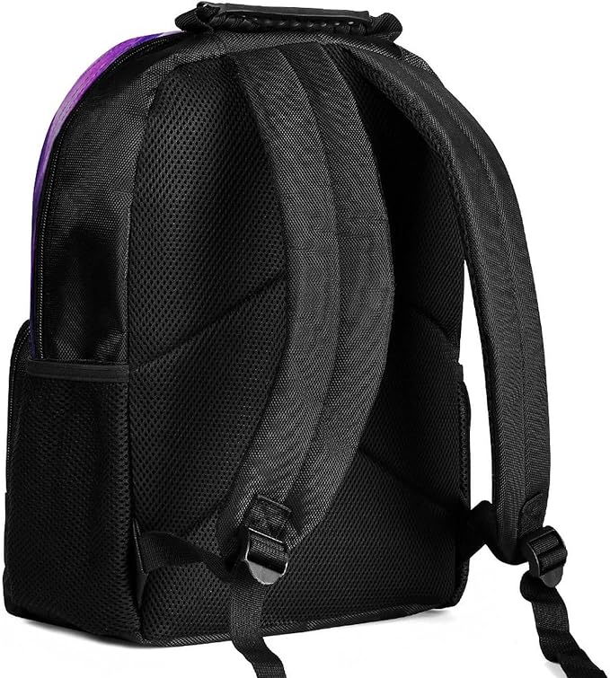 Backpack Lightweight Anti-Theft Multipurpose Purple Dragon Art Shoulder Bag Large Capacity Travel Hiking Backpack With Padded Straps
