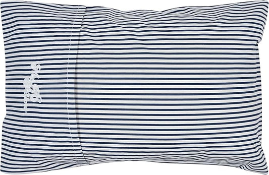MyPillow Multi-Use Travel Pillow Compact Pillow for On-The-Go Comfort and Sleeping, Portable, Compact, Washable Pillow for Adult and Kids Neck Support [Blue Stripe]