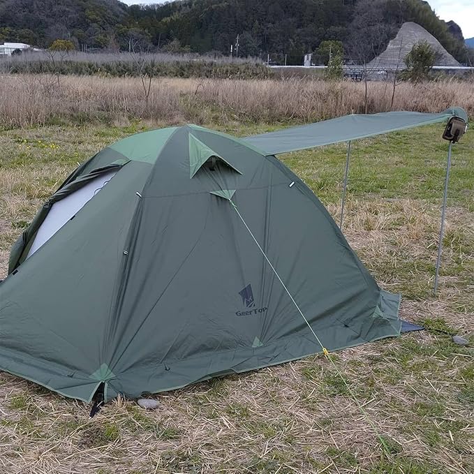 GEERTOP 4 Person 4 Season Tent for Camping Waterproof Double Layer Easy Set Up Family Tent for Camping Hiking Backpacking Outdoor Travel