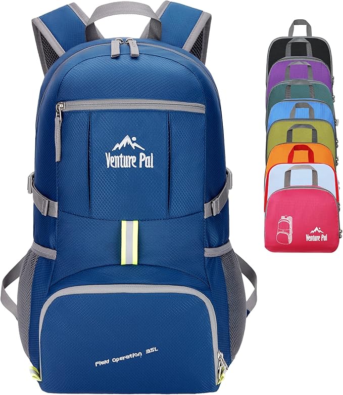 Venture Pal 35L Ultralight Lightweight Packable Foldable Travel Camping Hiking Outdoor Sports Backpack Daypack
