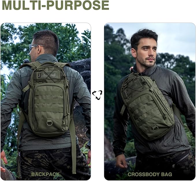Mardingtop Small Tactical Backpack,Molle Military Rucksack Daypack for Backpacking Camping Hiking Traveling,18L Backpack