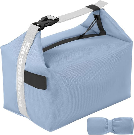 Lunch Bag for Women & Men Fresh Keep Lunch Box, Small Leakproof Cooler Bag Food Lunch Containers High Capacity Reusable Loncheras para Mujer for Work, Office, Picnic, Travel (Blue)