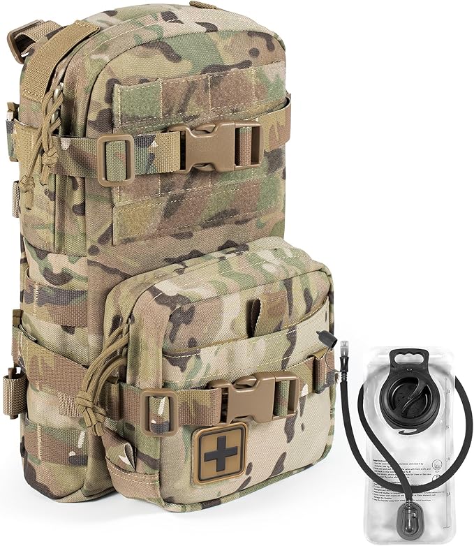 Tactical Small MOLLE Hydration Pack Outdoor Water Bladder Carrier Pack for Vest Backpack