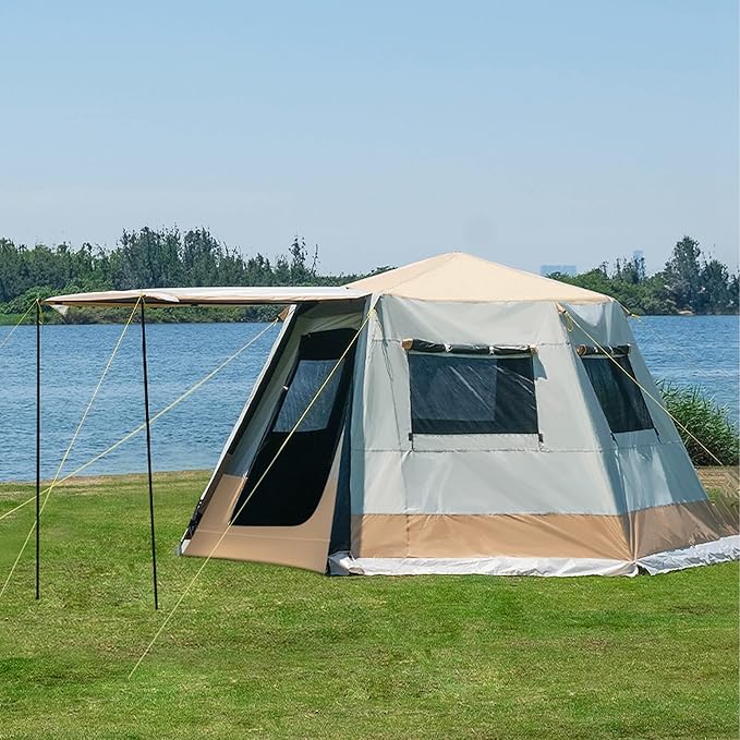 3-5 Person Waterproof Camping Tent,Large Family Cabin Tents for Outdoor Camping Hiking Backpacking Picnic