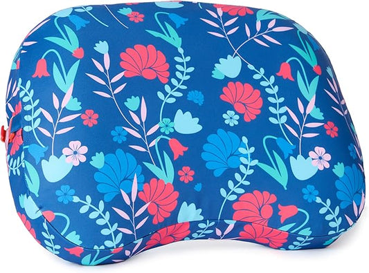 Ballast Beach Pillow – Comfy, Durable & Compact, Stays Put on Windy Beaches with Patented Sand Pouch, Inflatable Pillow for Beaches, Pools, Camping, Festivals and Travel (Coastal Floral)