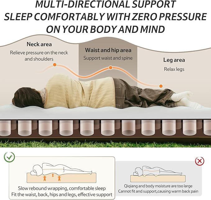 Naturehike Air Mattress Compact King with Built in Pump, 15" Raise Blow Up Luxury Mattress, 992 lbs Max Support, Fast 2Mins Portable Colchone Inflable Mattress, Cordless Air Bed for Home & Camping