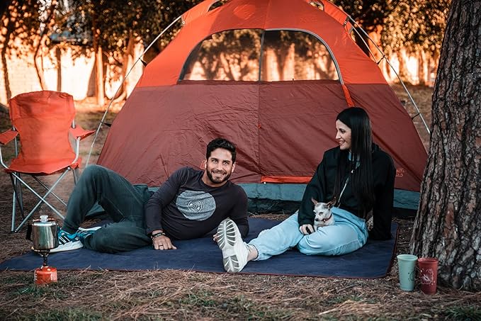 Waterproof Outdoor Blanket Large Fleece Camping & Stadium Blankets for Cold Weather. Perfect for Outdoors, Car, Dogs, Boat, Picnic. Windproof, Extra Warm, Machine Washable.