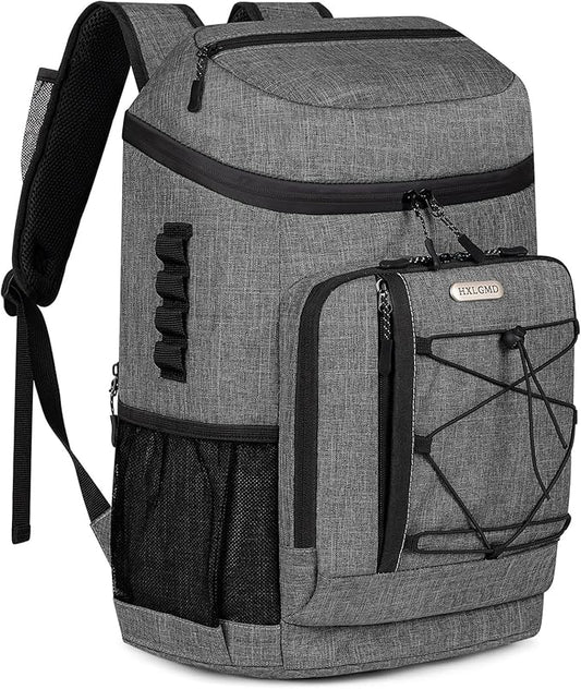 Backpack Coolers Insulated Leak Proof 30 Cans, Soft Sided Insulated Cooler Bags Ice Chest Backpack for Beach Travel Camping, with Reusable Ice Packs