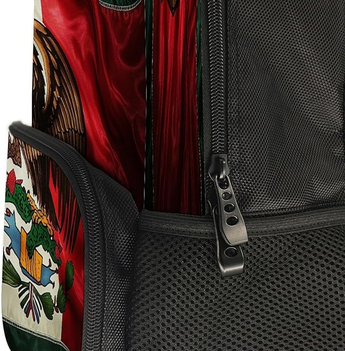 Rucksacks Lightweight Multipurpose Anti-Theft Retro Mexico Flag Shoulder Bag Large Capacity Business Computer Bag With Smooth Zippers