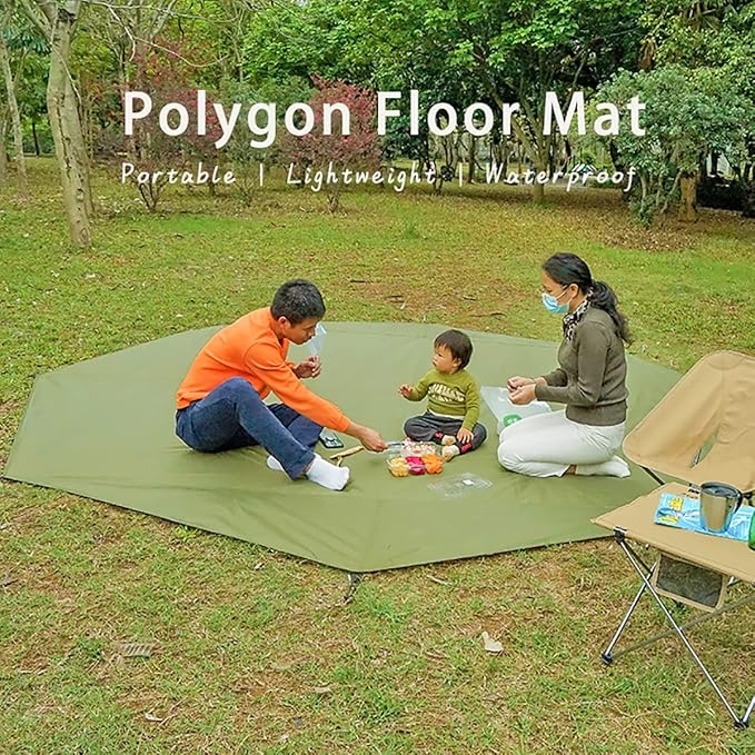 10.5x9.5 ft Tent Footprint Waterproof Camping Tarp Ultralight Mat Under Tent Moisture-Proof Ground Sheet Mat