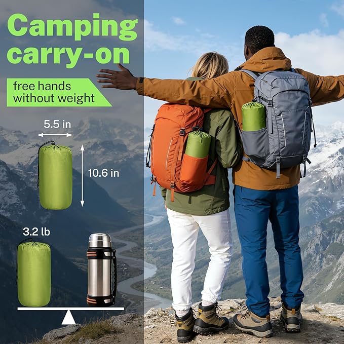 Sleeping Pad, 6 Inch Velvet Sleeping Mat Camping Self Inflating Sleeping Pad for Camping Built-in Foot Pump, Compact Ultralight Sleeping Pad Backpacking for Travel Hiking Tent Outdoor Camp Gear