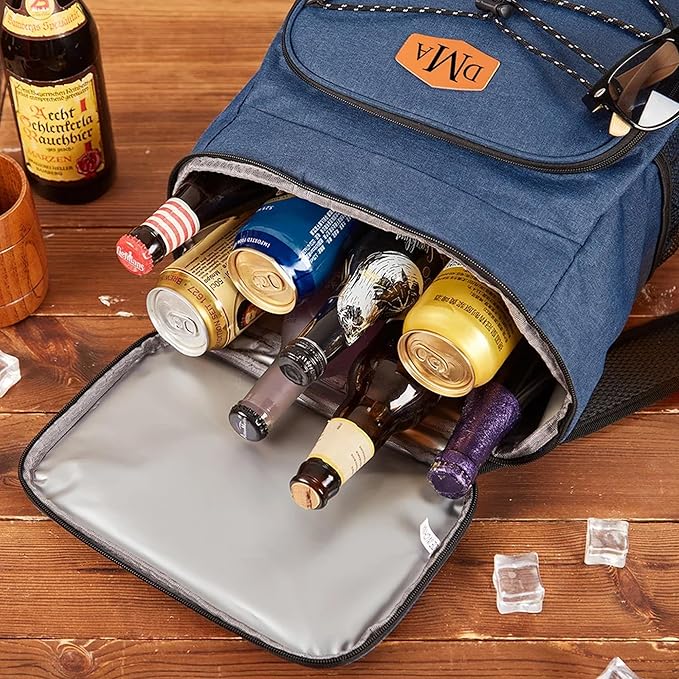 Cooler Backpack Large Insulated Leak Proof Lunch Backpack Portable Lightweight Cooler Bag for Travel Hiking Camping