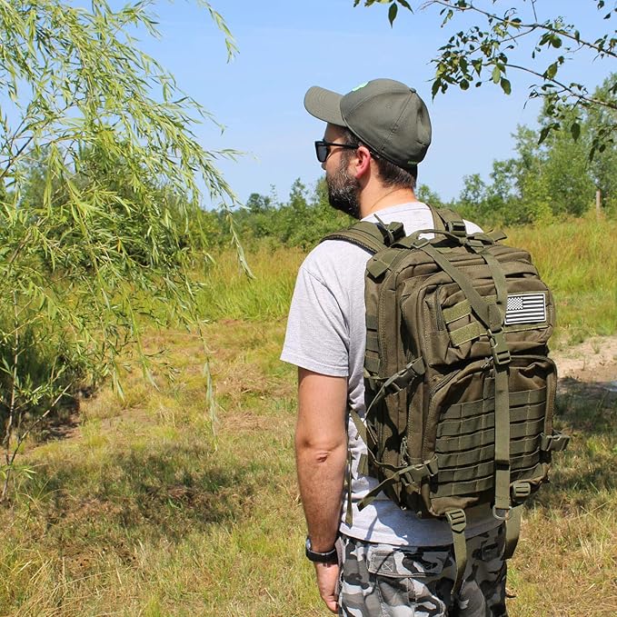 50L Expeditionary Tactical Backpack - Large Molle Bag
