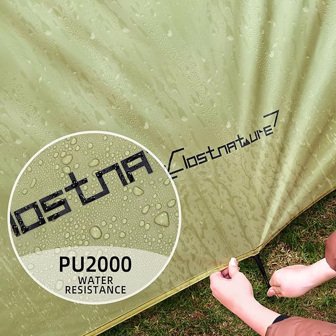 Clostnature Camping Tent with Porch - Waterproof 2 Person Tent for Camping, Easy Setup Lightweight Two Person Shelter for Hiking, Backpacking, Family, Outdoor