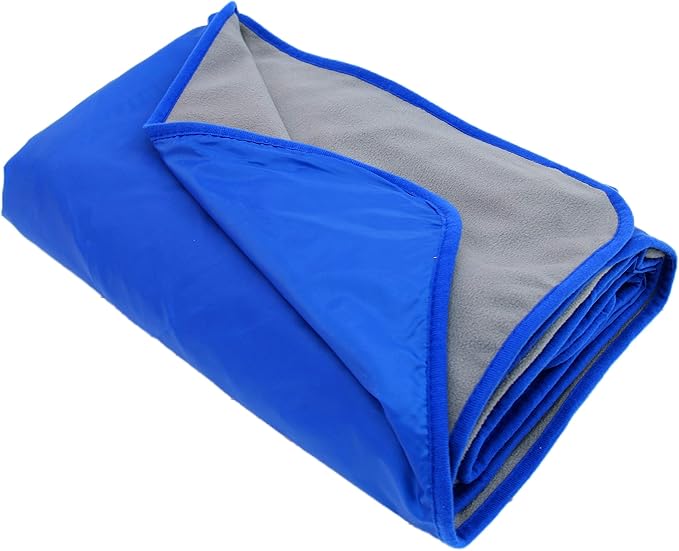Threadart Outdoor Rainproof & Windproof Thick Stadium Blanket | for Camping, Picnic, Sports, Festivals, Football, Baseball, Concerts, Parks, Beach 55" x 79"