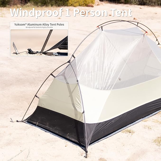Naturehike Mongar Pro 1/2/3 Person Backpacking Tent,Waterproof Nylon Easy Setup Lightweight Camping Tent