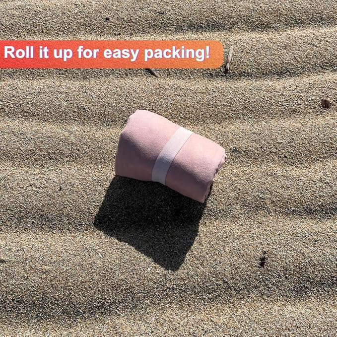 Beach Towel Blanket Changing Robe Surf Poncho for Surfing Swimming Pool Outdoor Camping, Microfiber Quick Dry Towel (Pink, Kids)