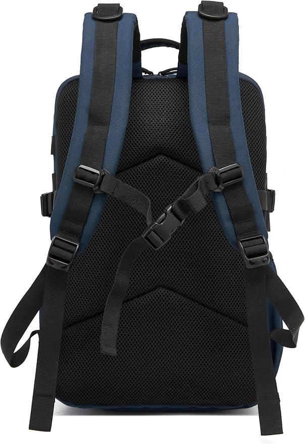 Wotony Military Tactical Backpack for Men Waterproof Daypack 3 Day Assault Pack Laser-Cut MOLLE Webbing Design with Water Bottle Holder Black Small Tactical Assault Bag (Blue, 25L)