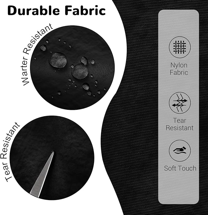 25L Collapsible Hiking Backpack with Chest Strap for Men, Foldable Lightweight Gym Backpack with Waterproof Wet Pocket, Black