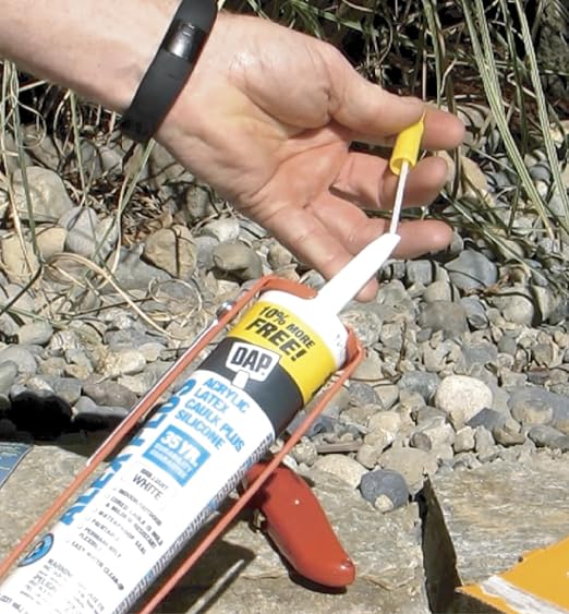 CCY, Reusable Caulk Tube Sealers with Built-in Puncture Pin,6 Pack